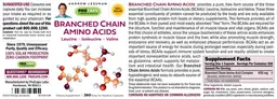 Label for Branched Chain Amino Acids