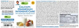 Label for Calcium-Magnesium Intensive Care