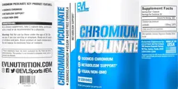 Label for Chromium Picolinate 1000 mcg