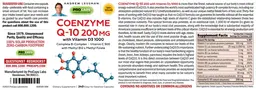 Label for Coenzyme Q-10 200 mg With Vitamin D3 1000