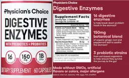 Label for Digestive Enzymes