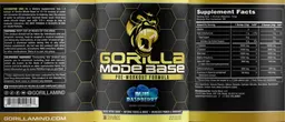 Label for Gorilla Mode Base Blue Raspberry