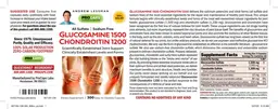 Label for Glucosamine 1500 Chondroitin 1200