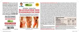 Label for Glucosamine 1500 Chondroitin 1200 Bulk Powder