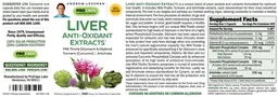 Label for Liver Anti-Oxidant Extracts