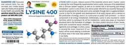 Label for Lysine 400