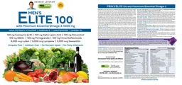 Label for Men's Elite 100 with Maximum Essential Omega-3 1,000 mg