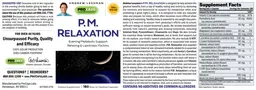 Label for P.M. Relaxation