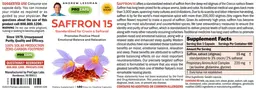 Label for Saffron 15