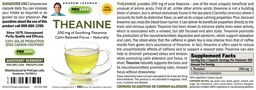 Label for Theanine 200 mg