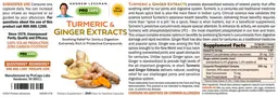 Label for Turmeric & Ginger Extracts