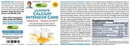 Label for Ultimate Calcium Intensive Care