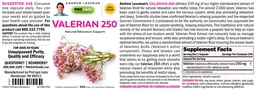 Label for Valerian 250
