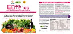 Label for Women's Elite 100 with Maximum Essential Omega-3 1,000 mg