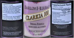 Label for Clarkia 100 Reduced Alcohol