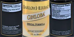 Label for Ginloba Tincture