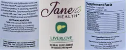 Label for Liver Love 495 mg