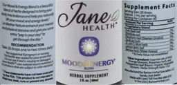 Label for Mood & Energy Blend Tincture