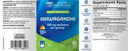 Label for Ashwagandha Natural Tropical Flavor