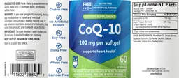Label for CoQ-10 100 mg