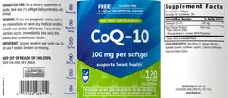 Label for CoQ-10 100 mg