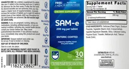 Label for SAM-e 200 mg