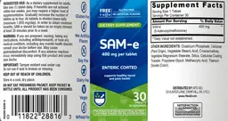Label for SAM-e 400 mg
