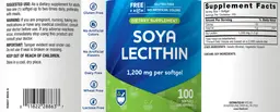 Label for Soya Lecithin 1,200 mg