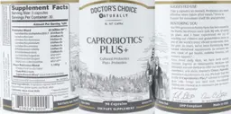 Label for Caprobiotics Plus+