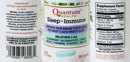 Label for Sleep+ Immune