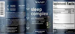 Label for Sleep Complex with Melatonin