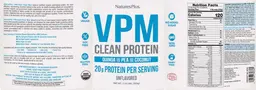 Label for VPM Clean Protein Unflavored