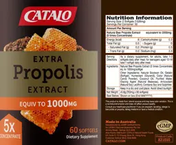 Label for Extra Propolis Extract 1000 mg
