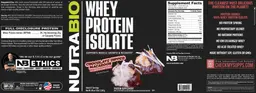 Label for Whey Protein Isolate Chocolate Dipped Macaroon