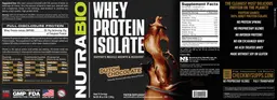 Label for Whey Protein Isolate Dutch Chocolate