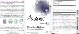 Label for Magnesium Nightcap