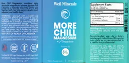 Label for More Chill Magnesium + L-Theanine