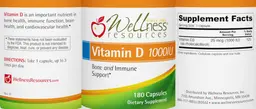 Label for Vitamin D 1000 IU