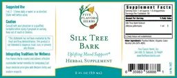 Label for Silk Tree Bark