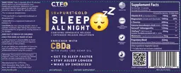 Label for 10x Pure-Gold Sleep All Night