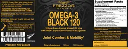 Label for Omega-3 Black 120 196 mg