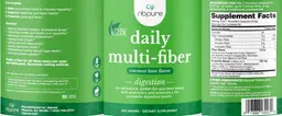 Label for Daily Multi-Fiber Coconut Lime Flavor