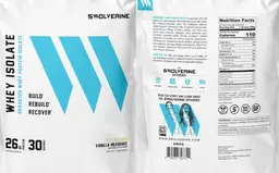 Label for Whey Isolate Vanilla Milkshake