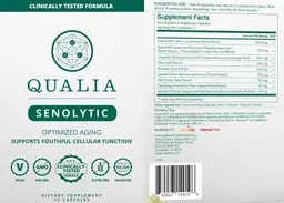 Label for Qualia Senolytic