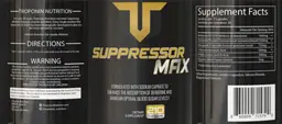 Label for Suppressor Max