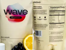 Label for Wave Blueberry Lemonade