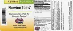 Label for Nervine Tonic