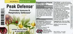 Label for Peak Defense