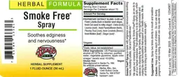 Label for Smoke Free Spray