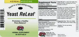 Label for Yeast ReLeaf